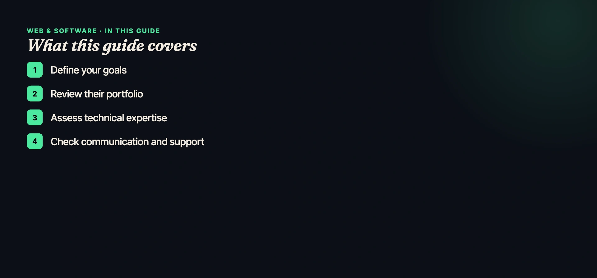 What this guide covers — Omega Studio India