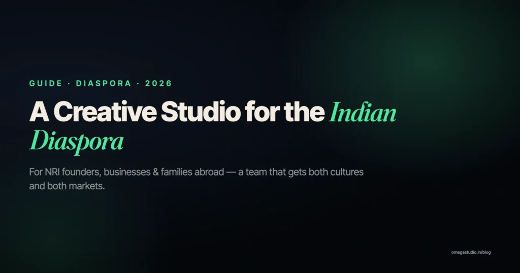 A creative studio for the Indian diaspora — NRI founders and families abroad