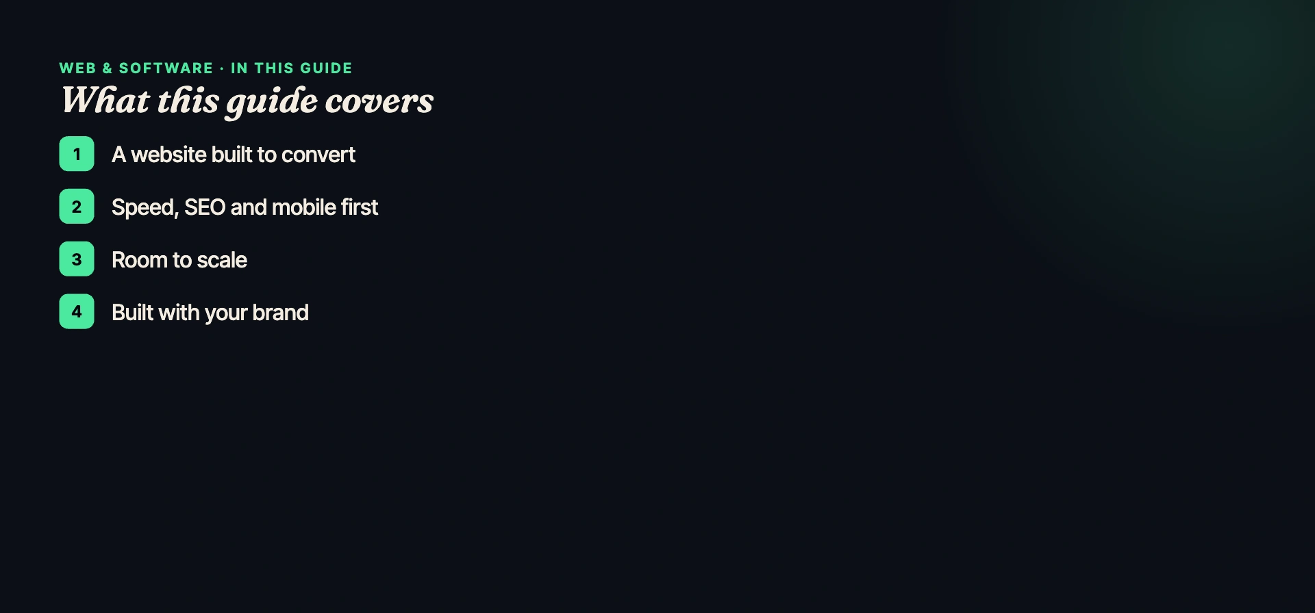What this guide covers — Omega Studio India