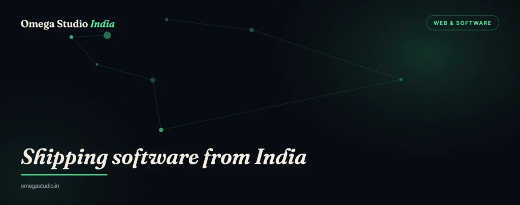 Web & Software — Omega Studio India