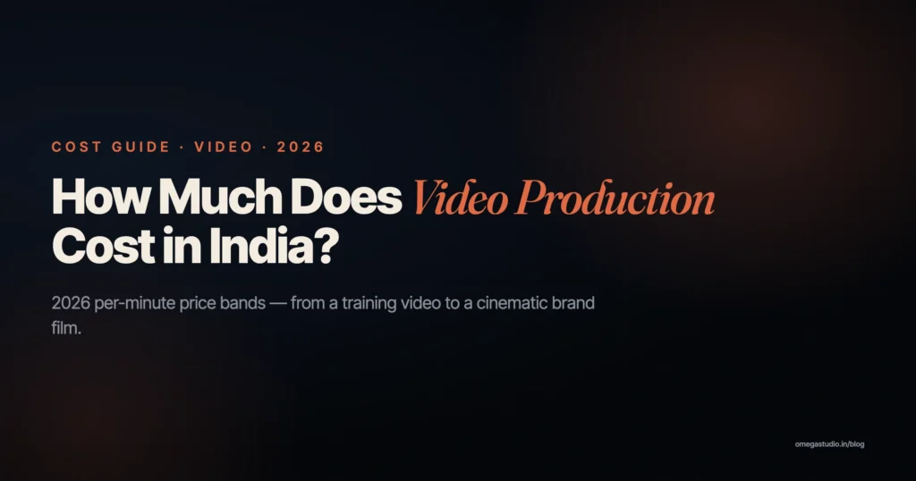 How much does corporate video production cost in India in 2026 — Omega Studio India