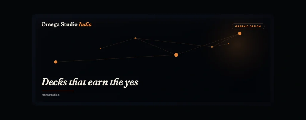 Pitch deck and presentation design for startups and businesses by Omega Studio India