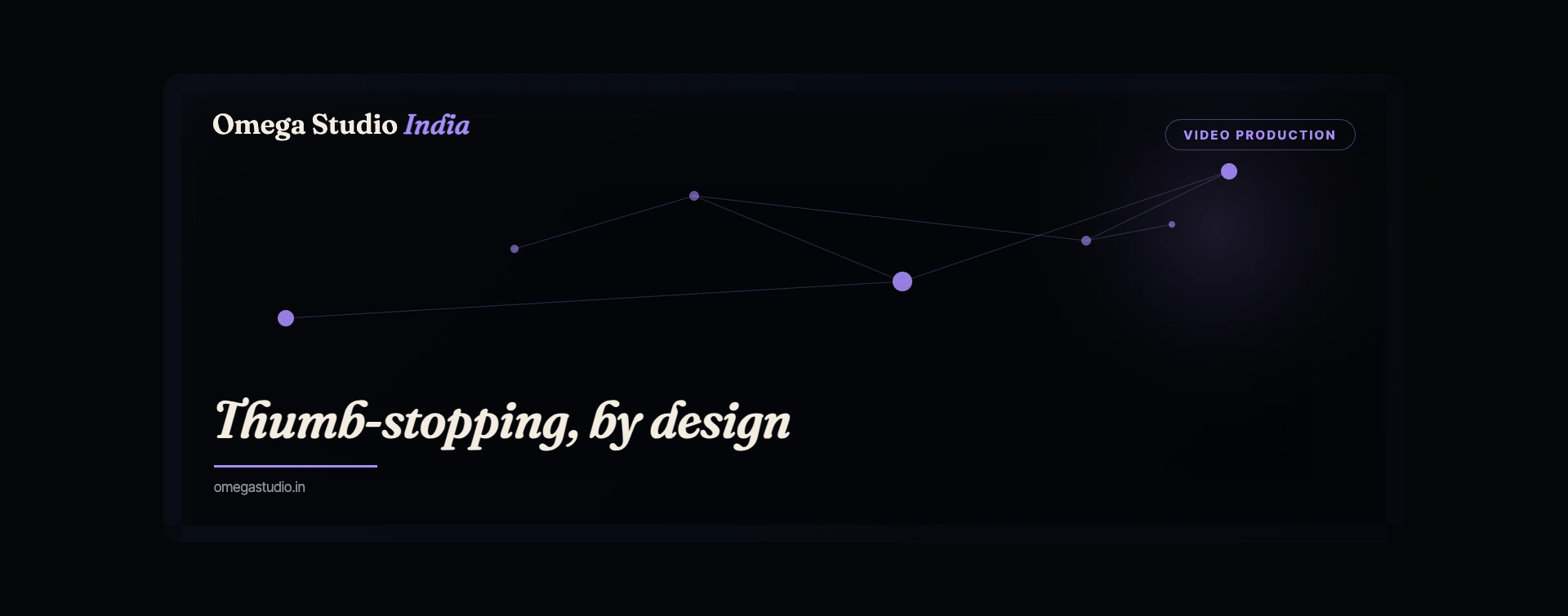 Short-form video production for brands — reels and Shorts by Omega Studio India